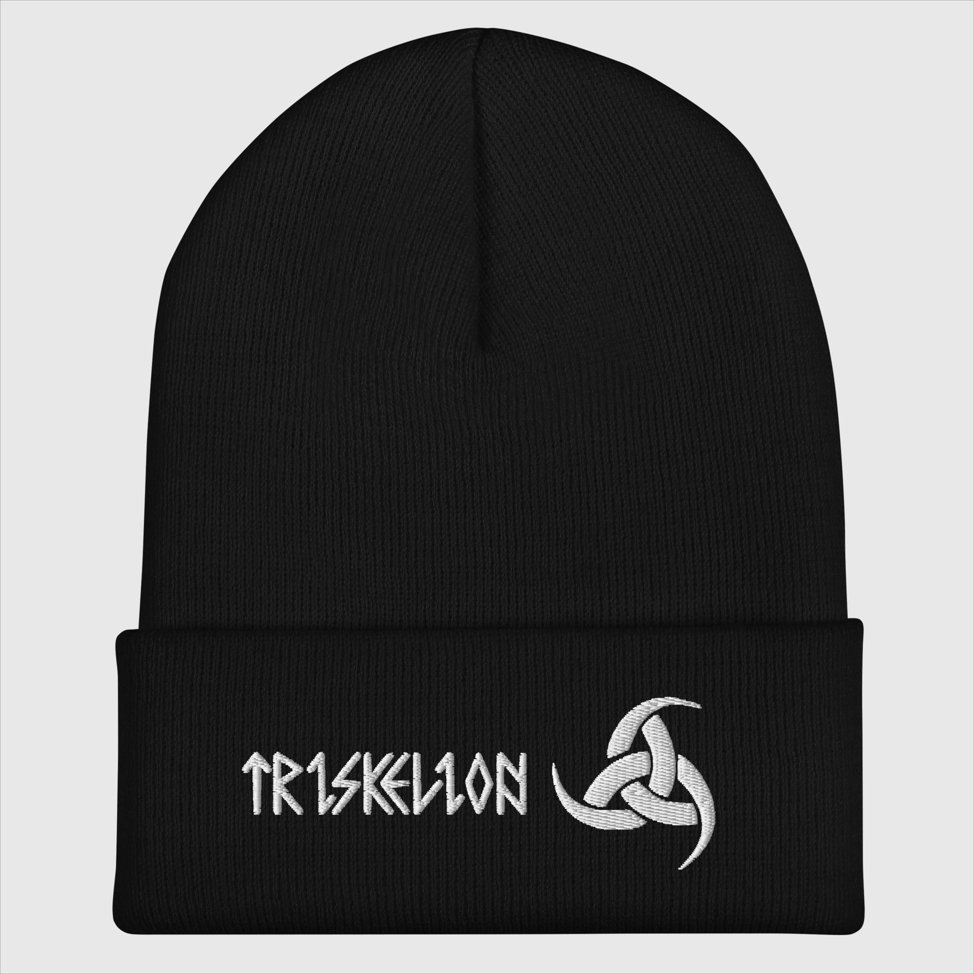 Triskelion Hörner - Bestickte Mütze