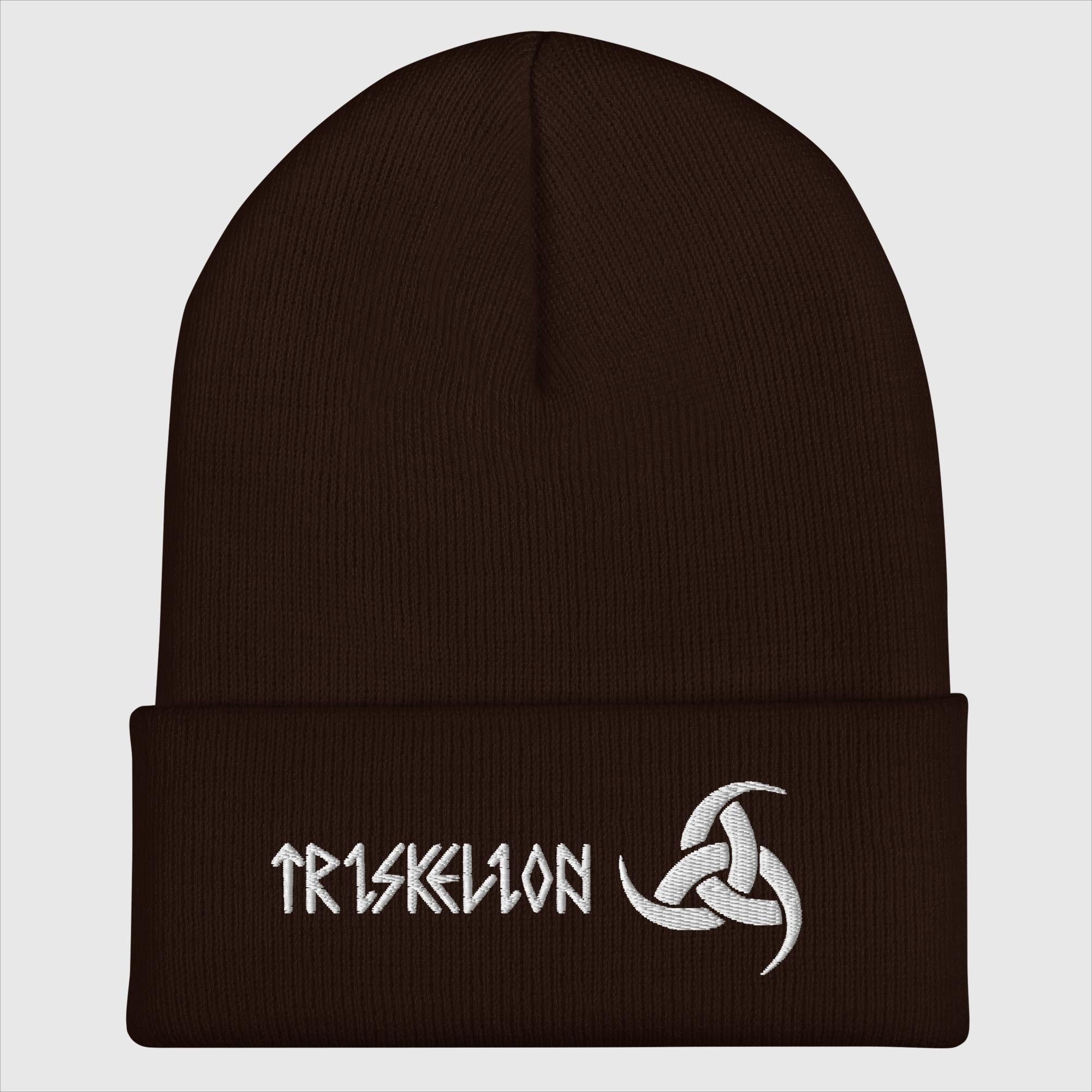 Triskelion Hörner - Bestickte Mütze