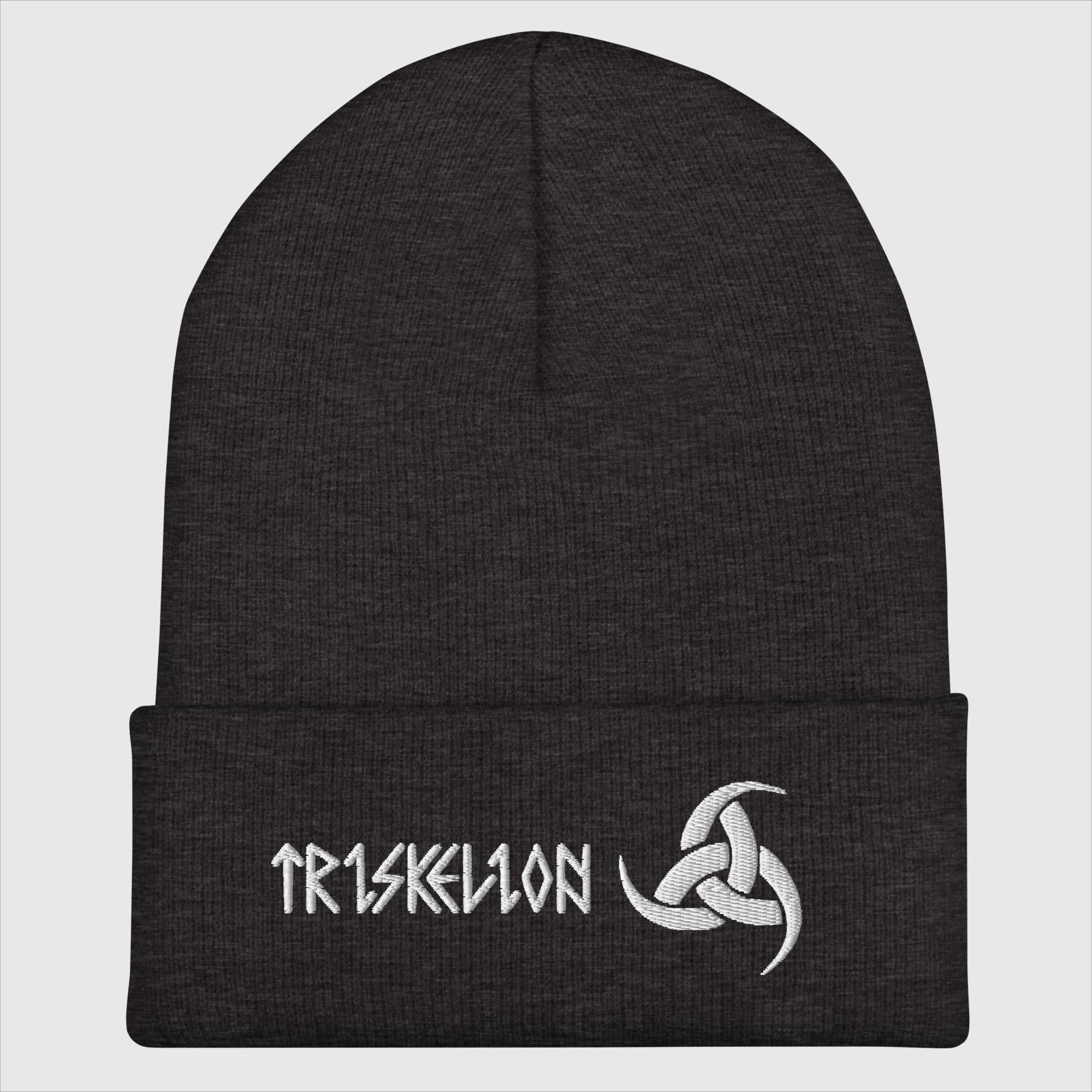 Triskelion Hörner - Bestickte Mütze