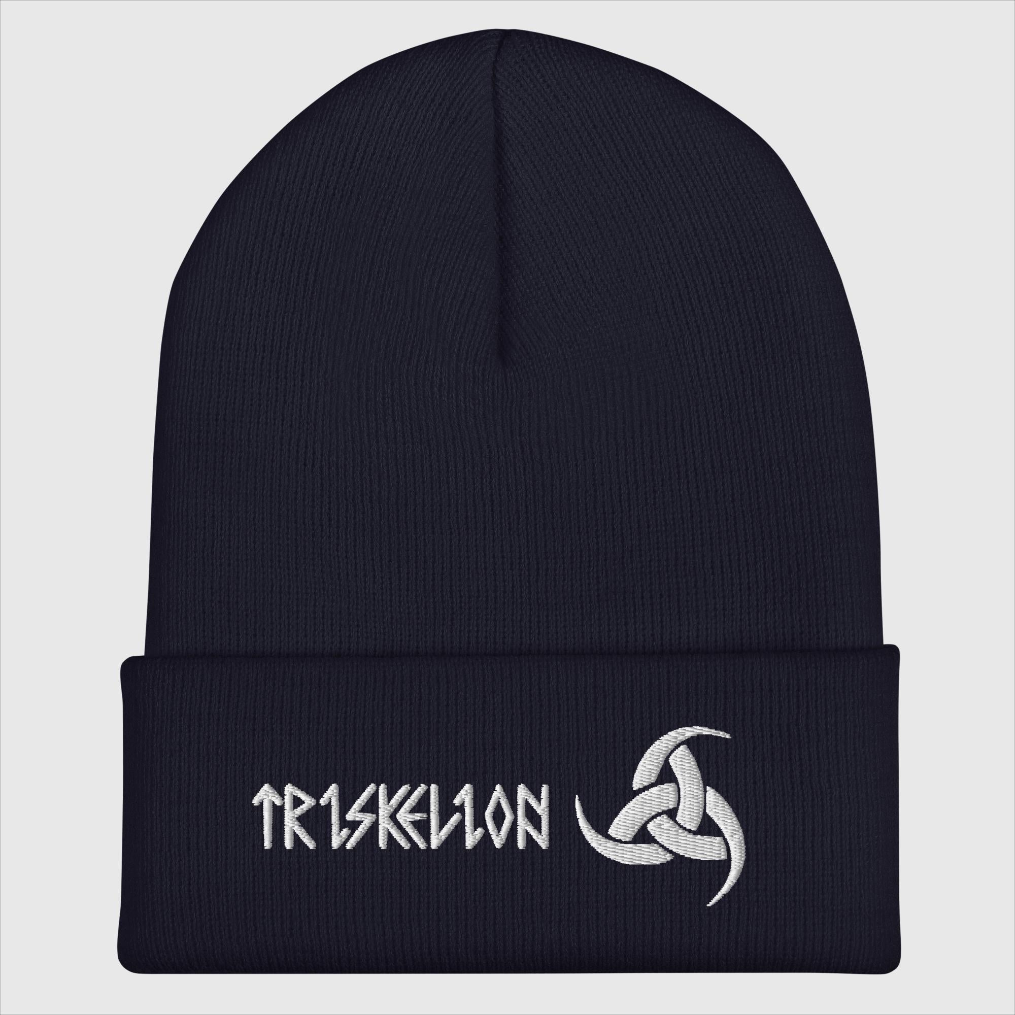 Triskelion Hörner - Bestickte Mütze