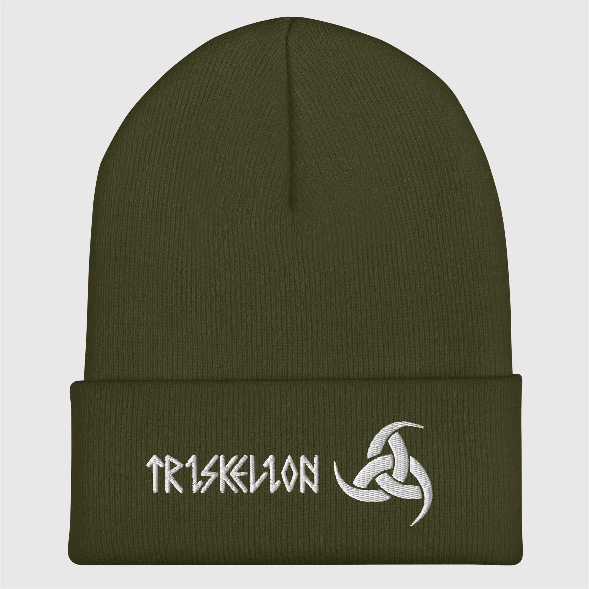 Triskelion Hörner - Bestickte Mütze