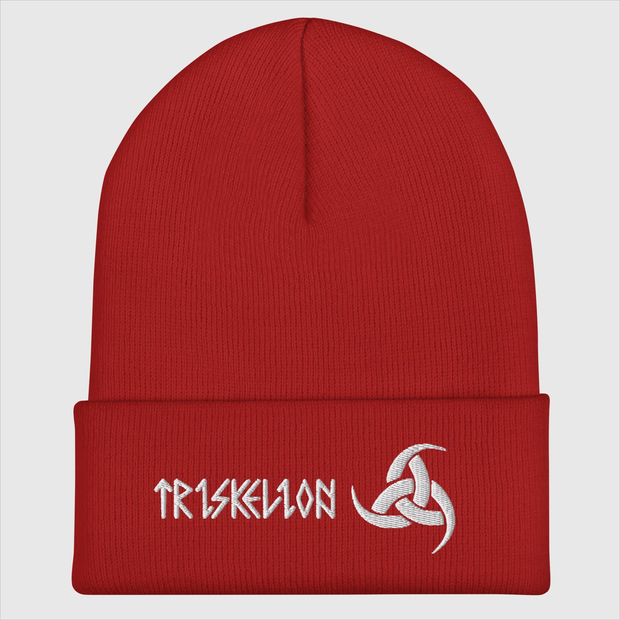 Triskelion Hörner - Bestickte Mütze