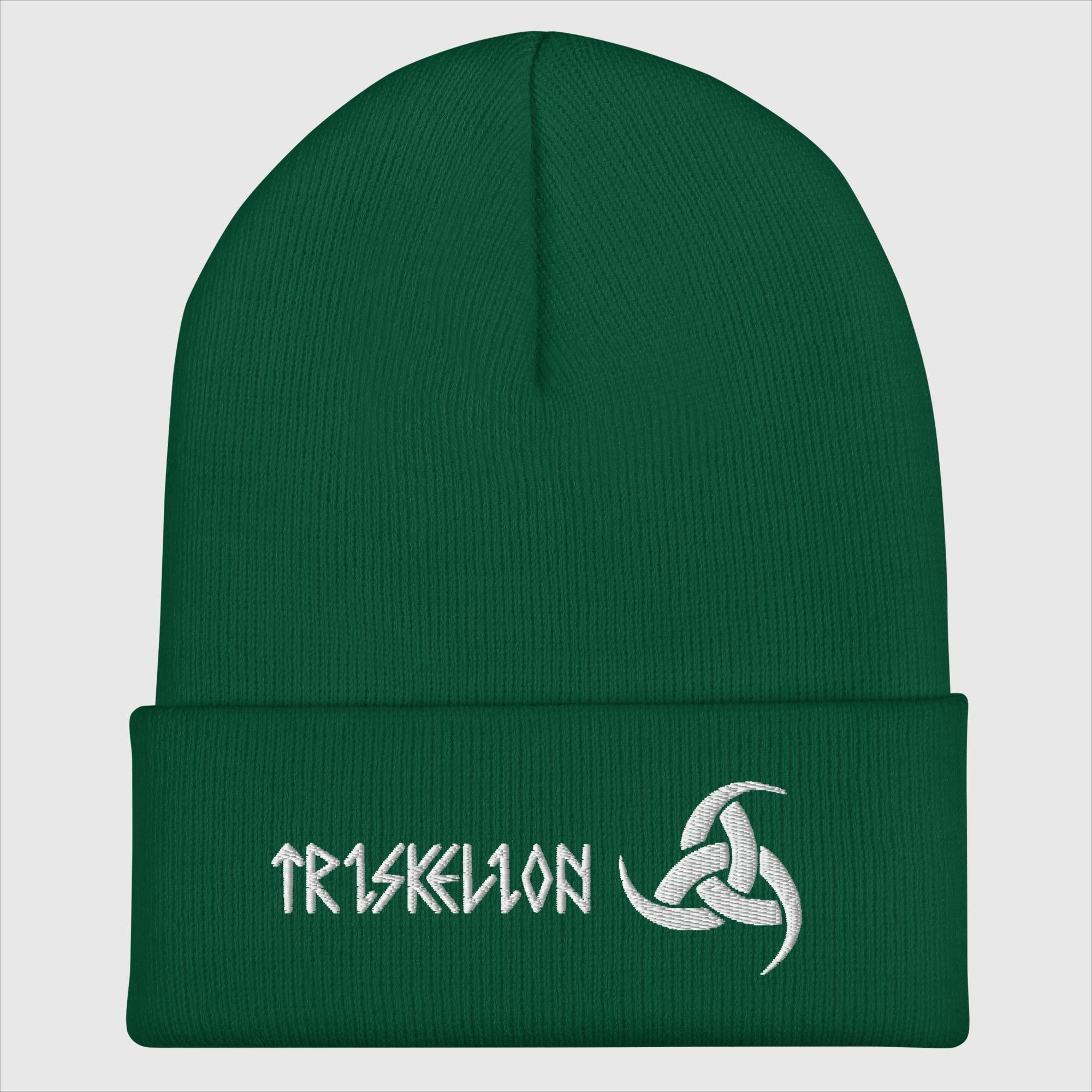 Triskelion Hörner - Bestickte Mütze