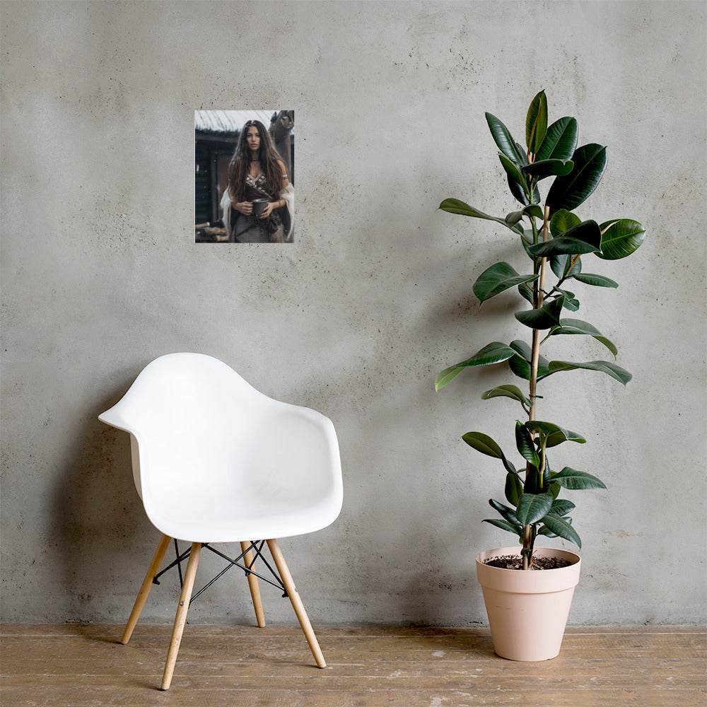 Schamanin (2) - Poster mit mattem Papier