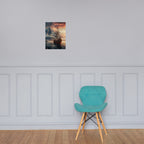 Wikingerschiff - Poster mit mattem Papier