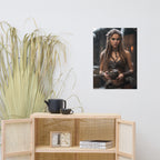 Schamanin (3) - Poster mit mattem Papier