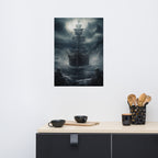 Wikingerschiff (1) - Poster mit mattem Papier