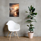 Wikingerschiff (2) - Poster mit mattem Papier