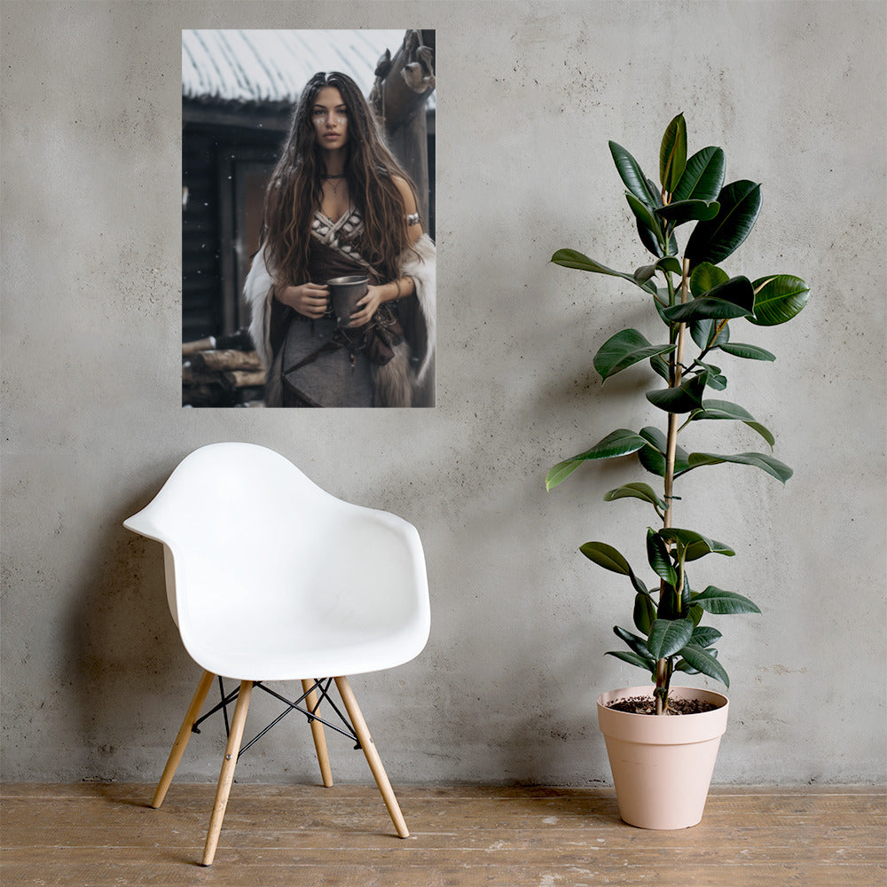 Schamanin (2) - Poster mit mattem Papier