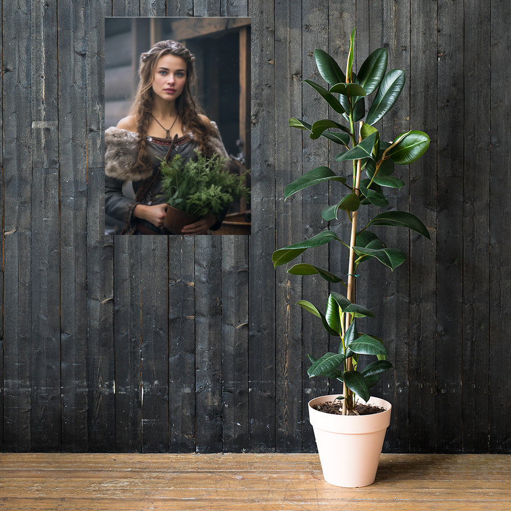 Schamanin - Poster mit mattem Papier