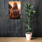 Wikingerkriegerin - Poster mit mattem Papier