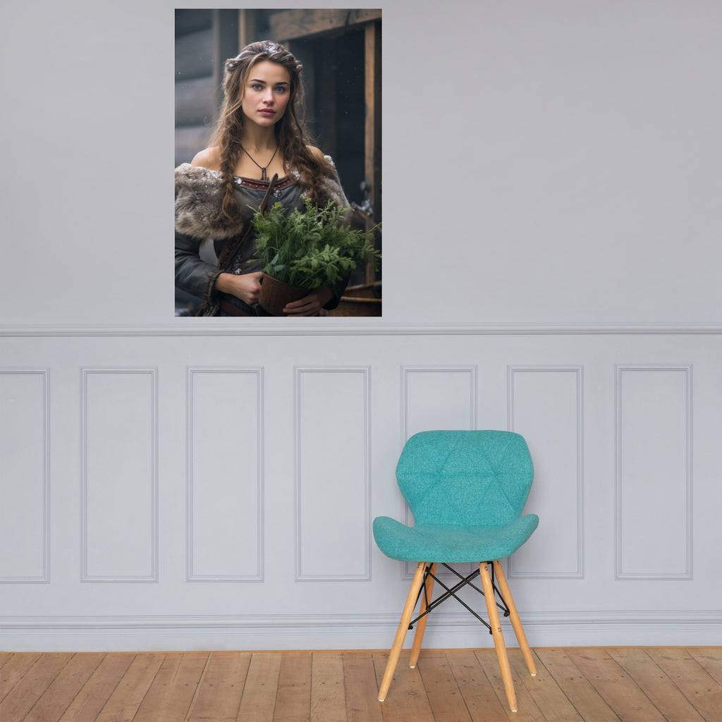 Schamanin - Poster mit mattem Papier