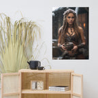 Schamanin (3) - Poster mit mattem Papier