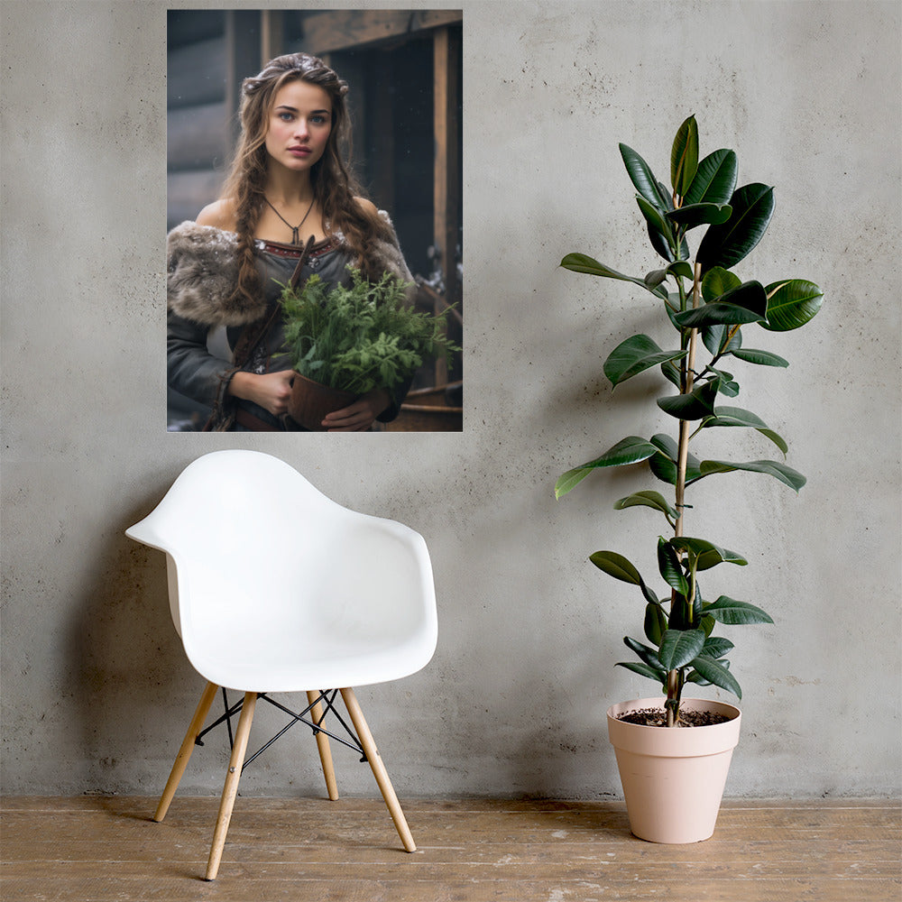 Schamanin - Poster mit mattem Papier