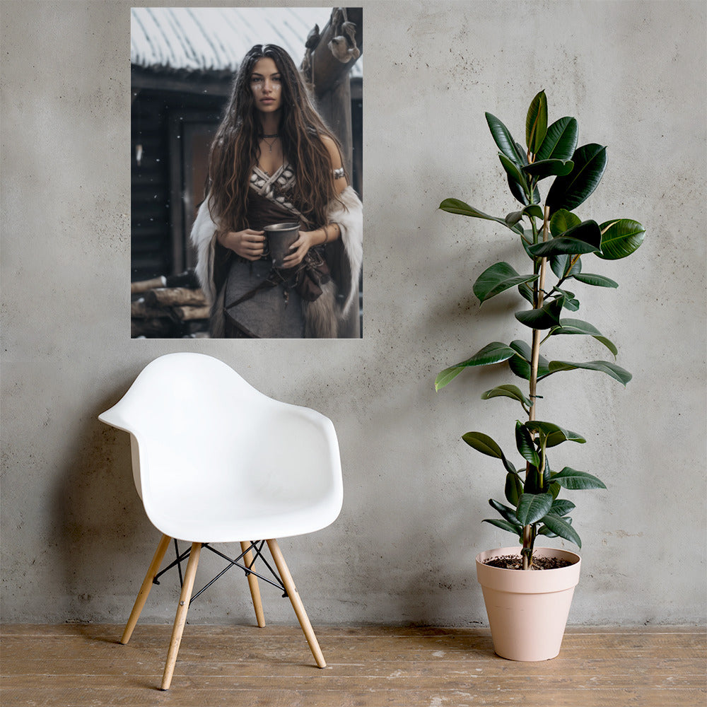 Schamanin (2) - Poster mit mattem Papier