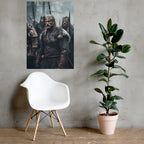 Wikingerkrieger - Poster mit mattem Papier