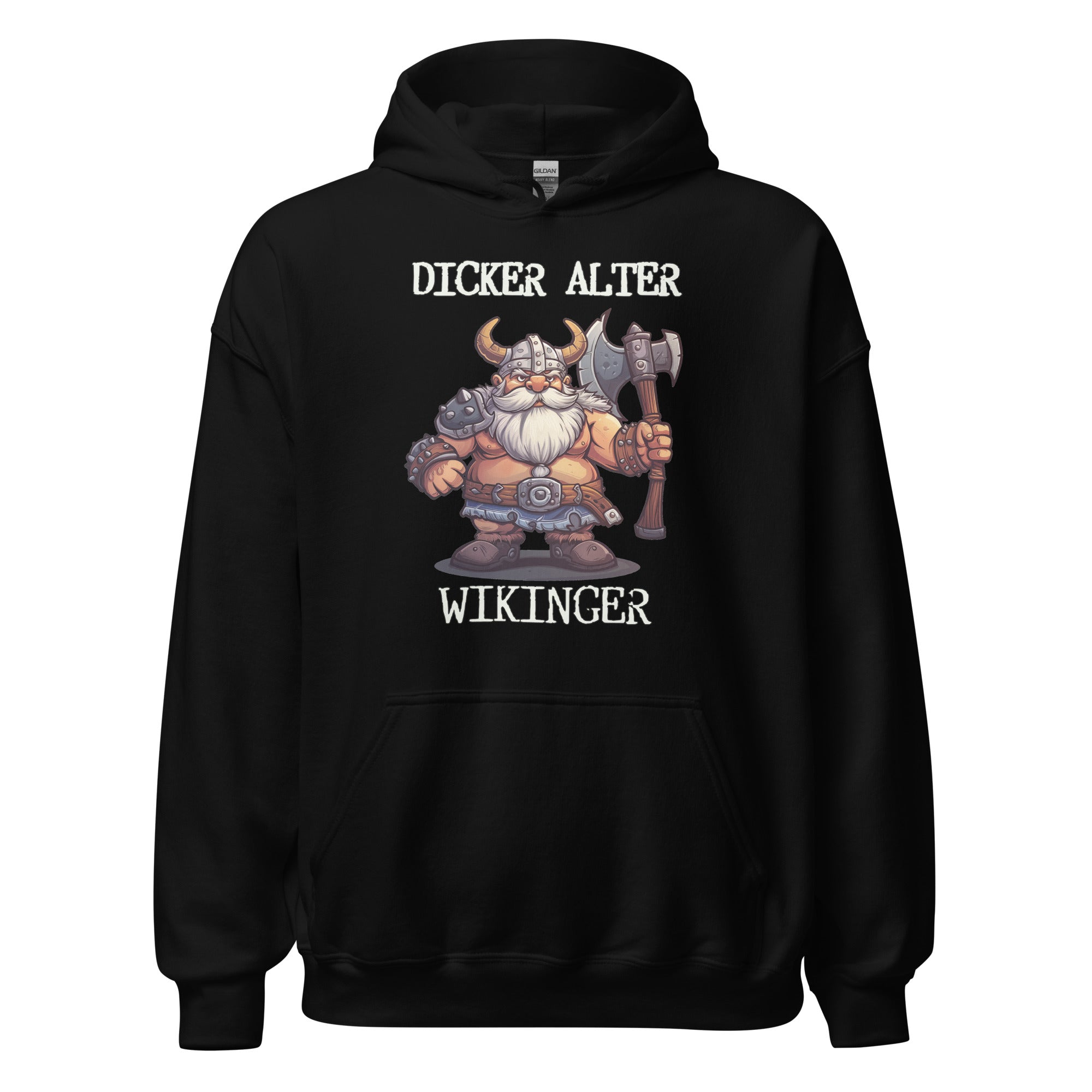 Dicker Alter Wikinger - Unisex Basic Hoodie