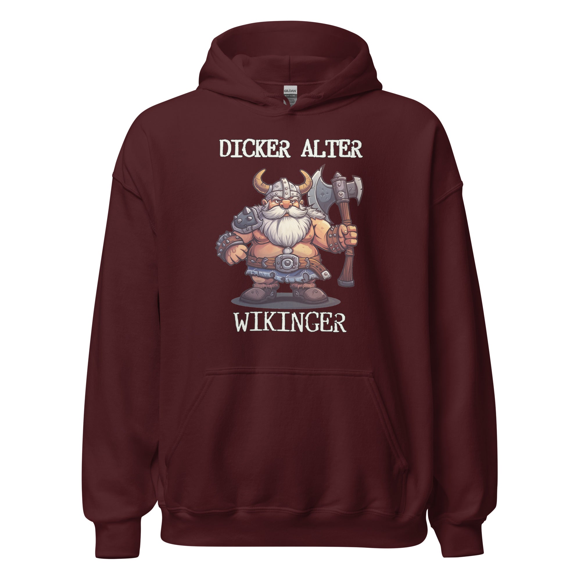 Dicker Alter Wikinger - Unisex Basic Hoodie