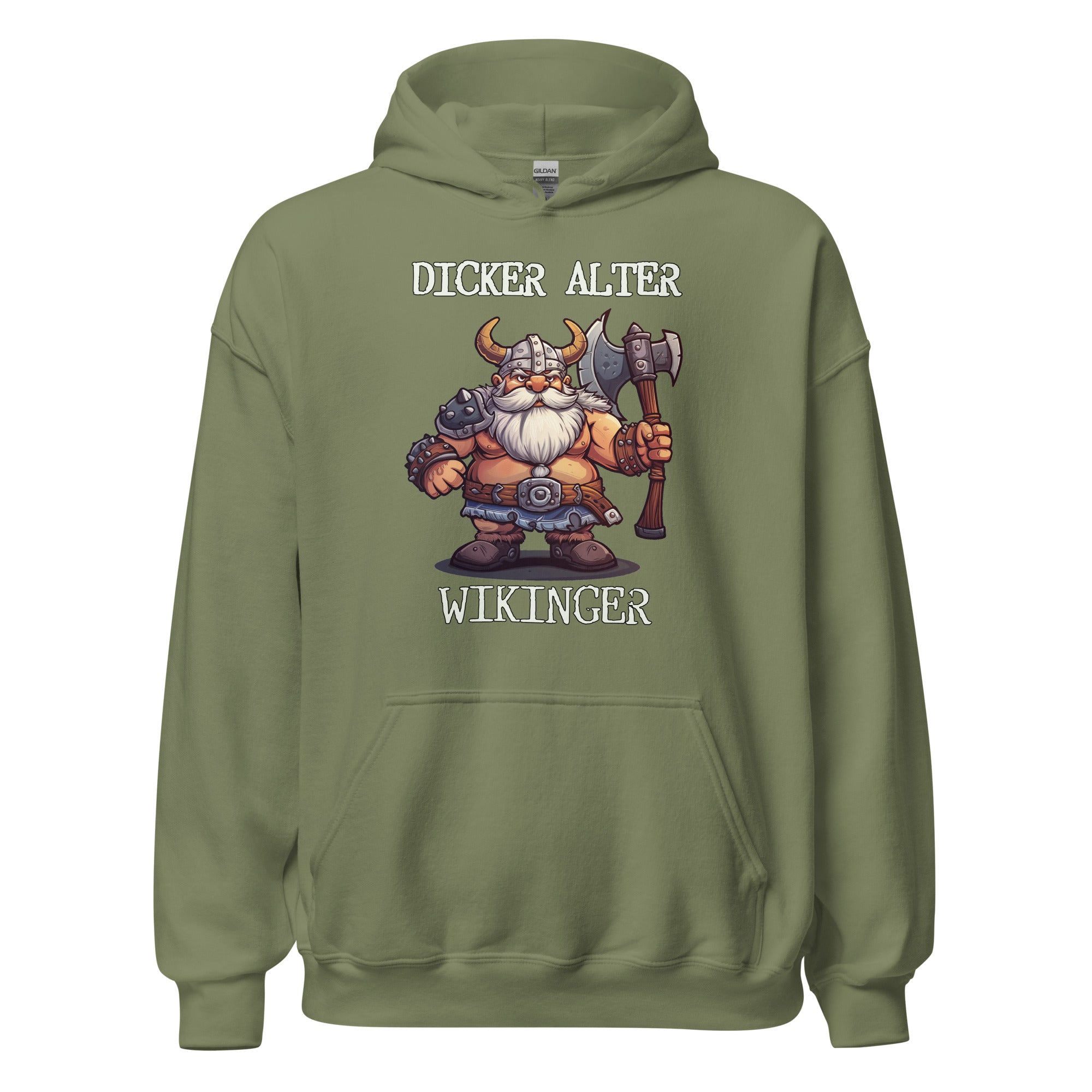 Dicker Alter Wikinger - Unisex Basic Hoodie