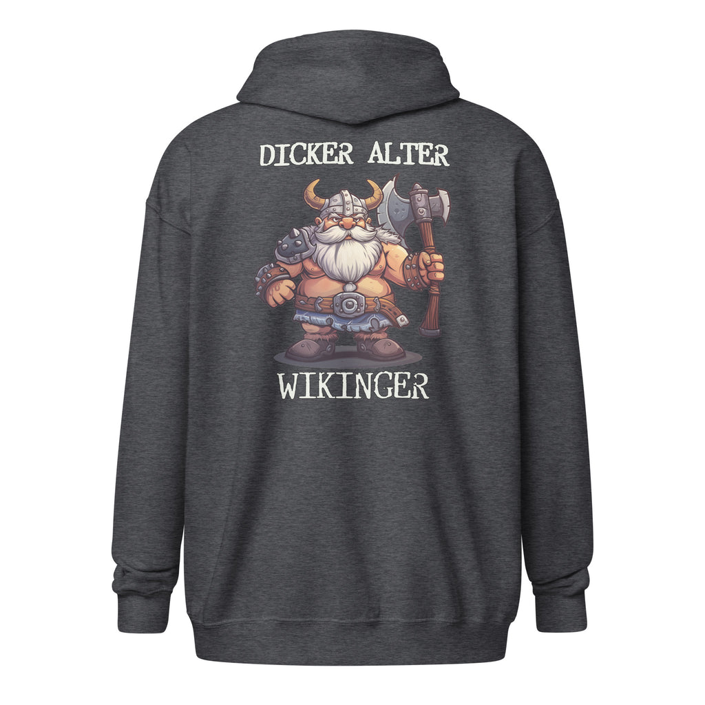 Dicker Alter Wikinger - Unisex Zip-Hoodie