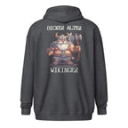 Dicker Alter Wikinger - Unisex Zip-Hoodie