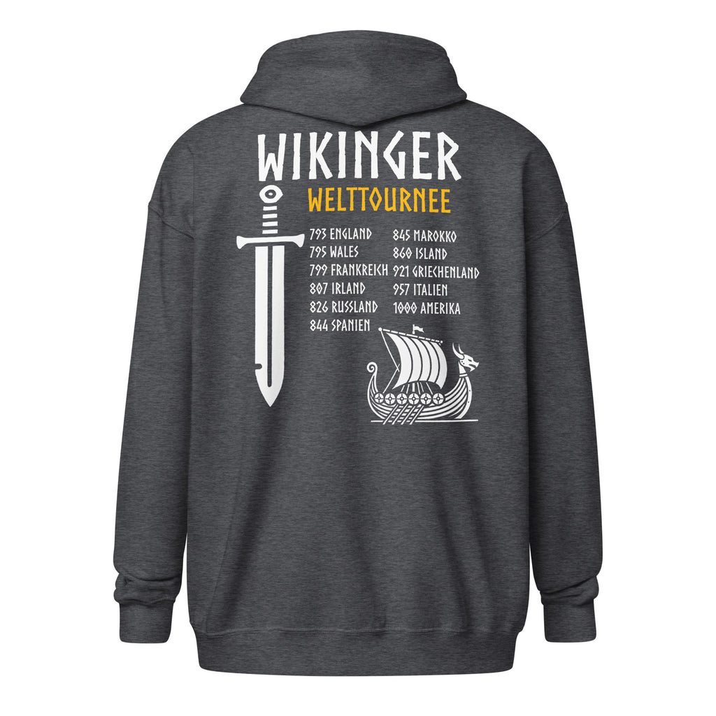 Wikinger Welttournee - Unisex Zip-Hoodie