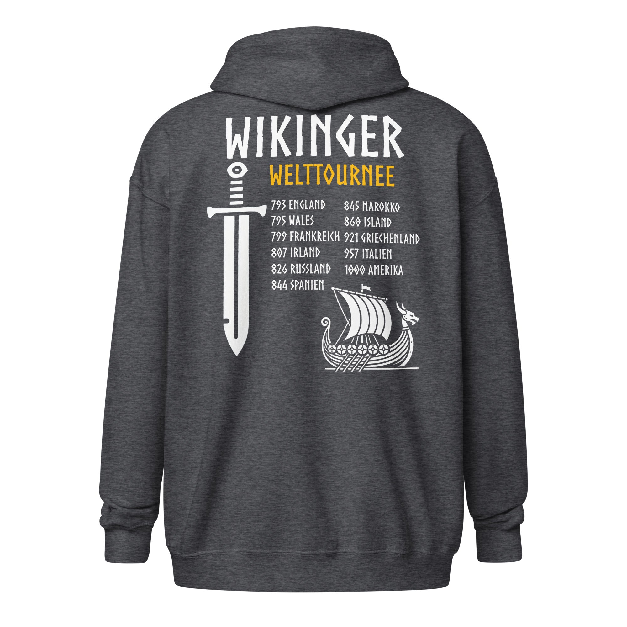 Wikinger Welttournee - Unisex Zip-Hoodie
