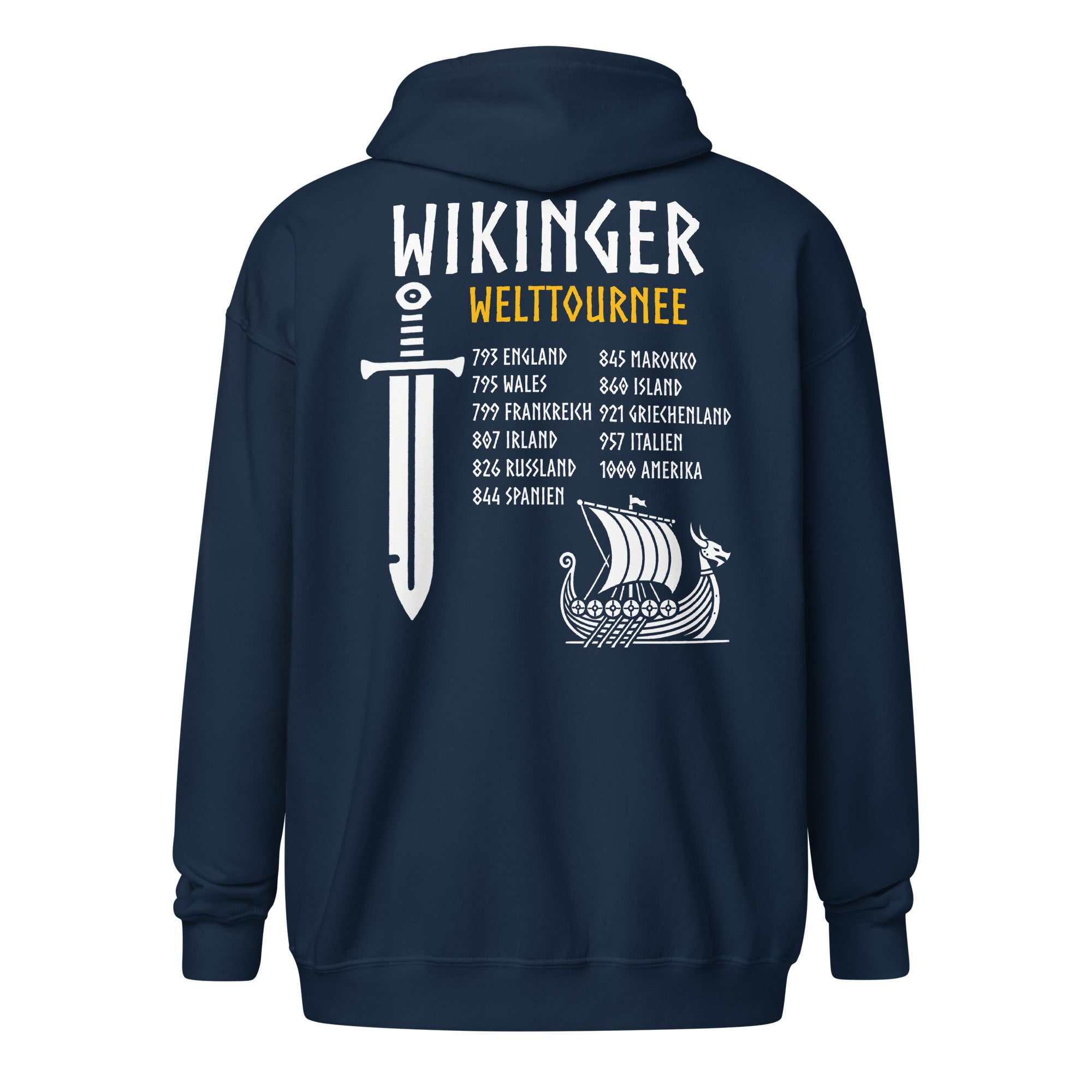 Wikinger Welttournee - Unisex Zip-Hoodie