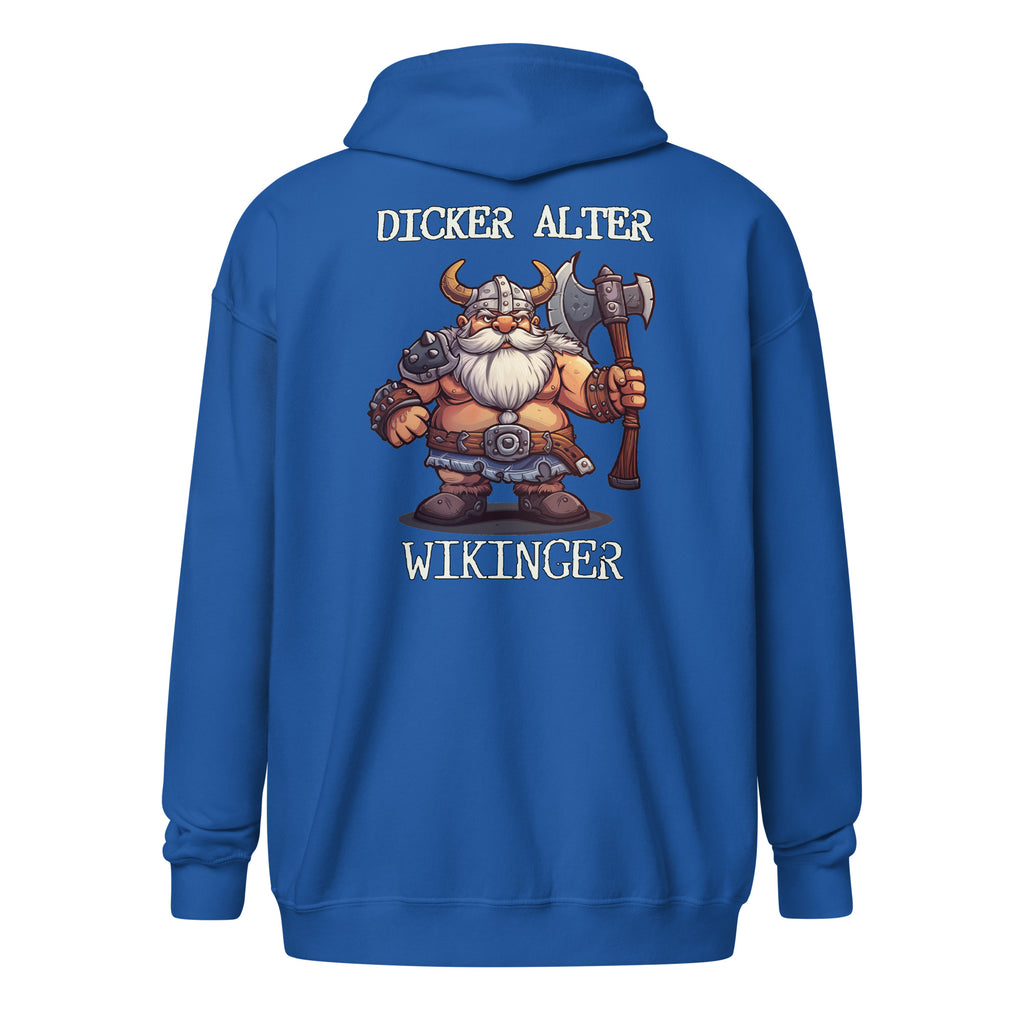 Dicker Alter Wikinger - Unisex Zip-Hoodie