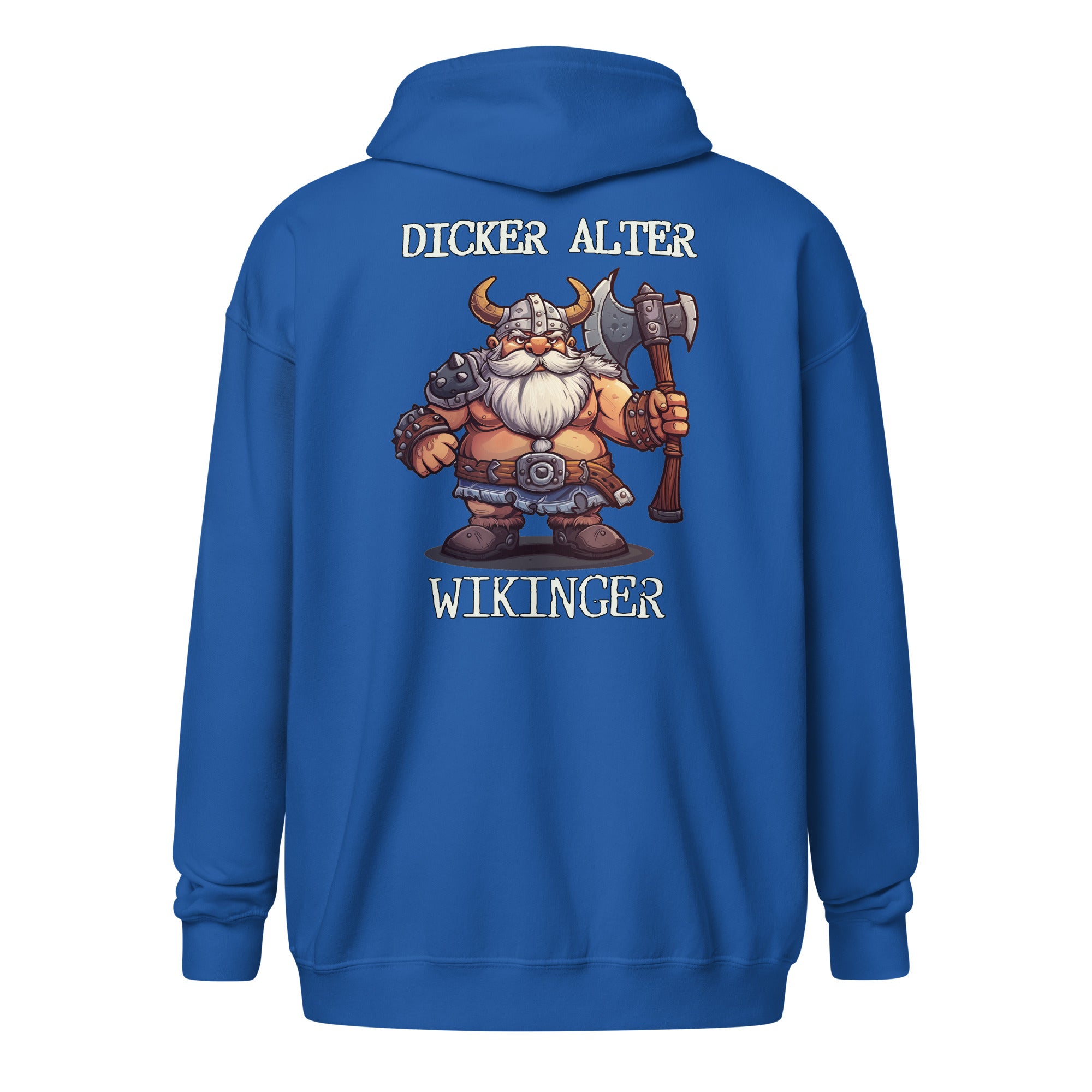 Dicker Alter Wikinger - Unisex Zip-Hoodie