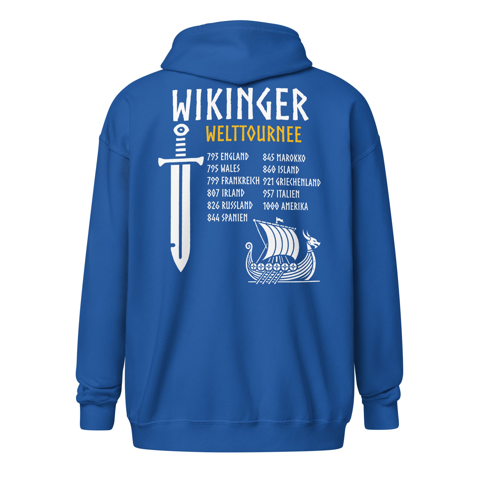 Wikinger Welttournee - Unisex Zip-Hoodie