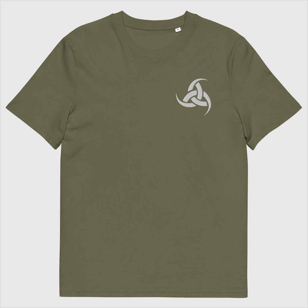 Triskelion Hörner - Unisex Bio T-Shirt (Stick)