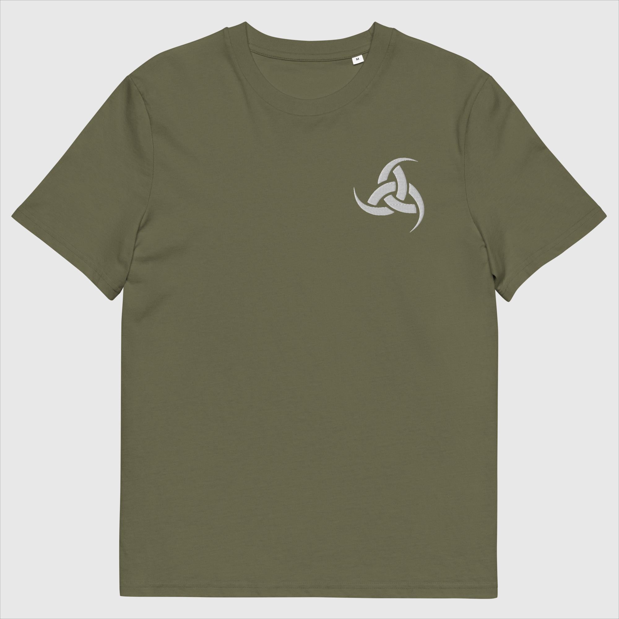 Triskelion Hörner - Unisex Bio T-Shirt (Stick)
