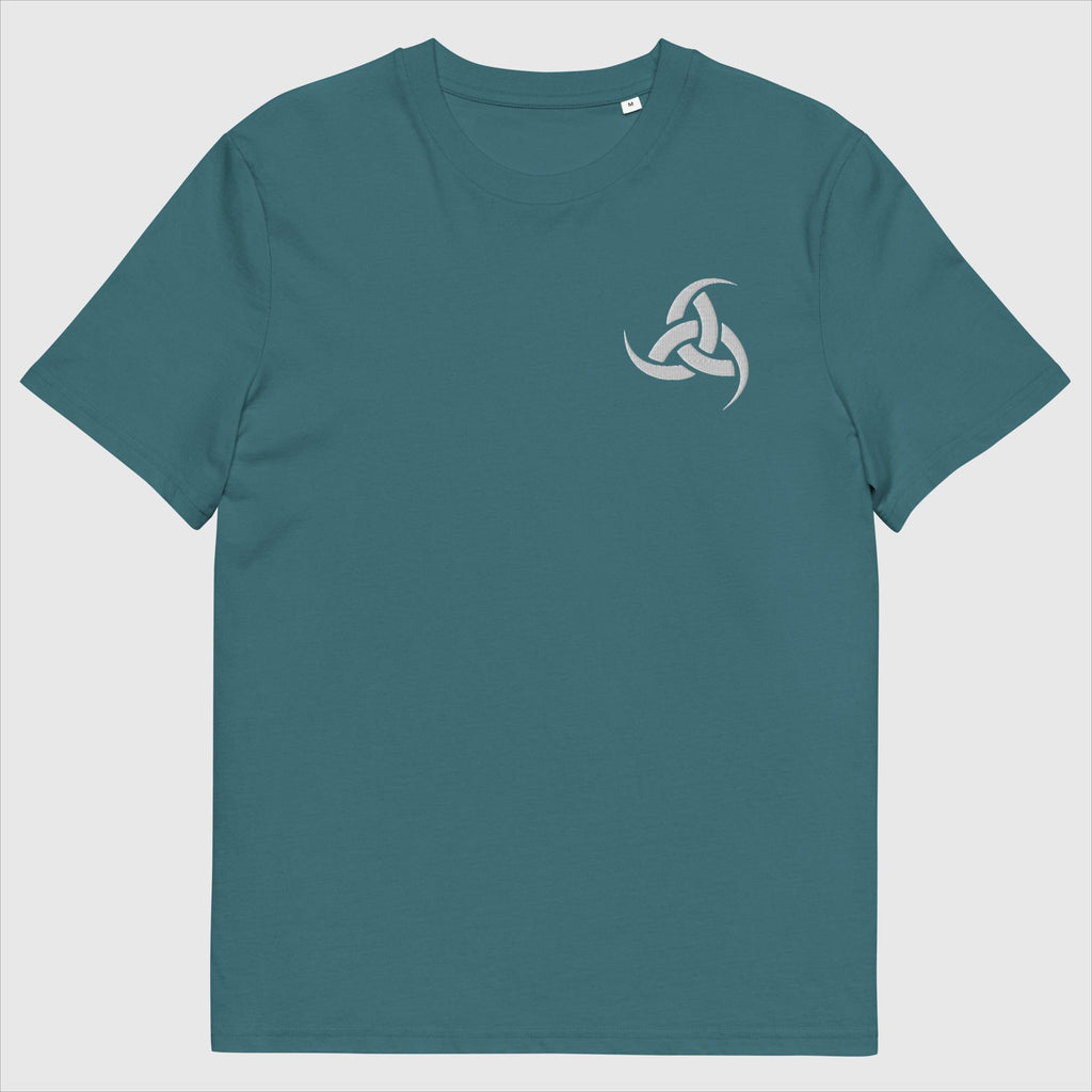 Triskelion Hörner - Unisex Bio T-Shirt (Stick)