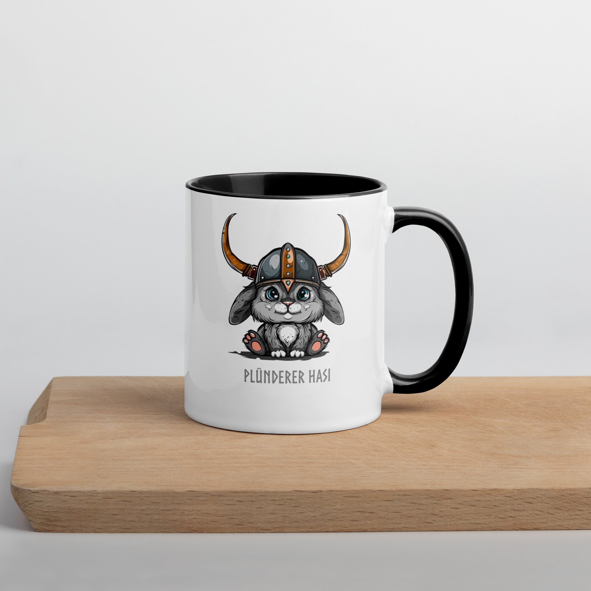 Plünderer Hasi - Tasse mit farbiger Innenseite