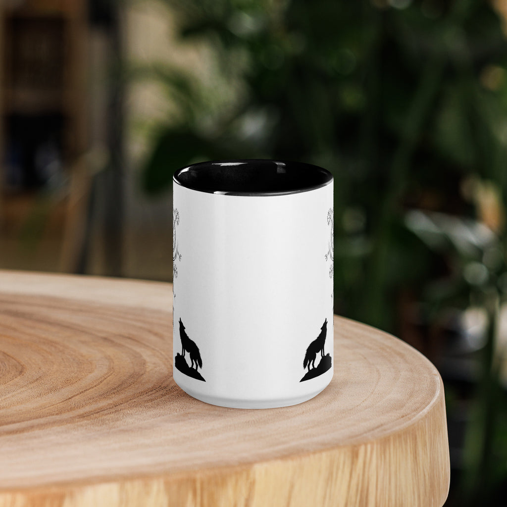 Aegishjalmur Wölfe - Tasse mit farbiger Innenseite
