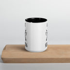 Axt Süchtig - Tasse mit farbiger Innenseite