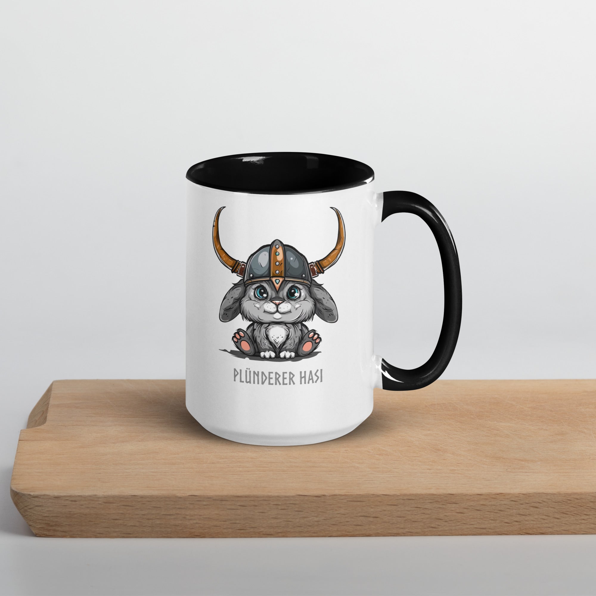 Plünderer Hasi - Tasse mit farbiger Innenseite