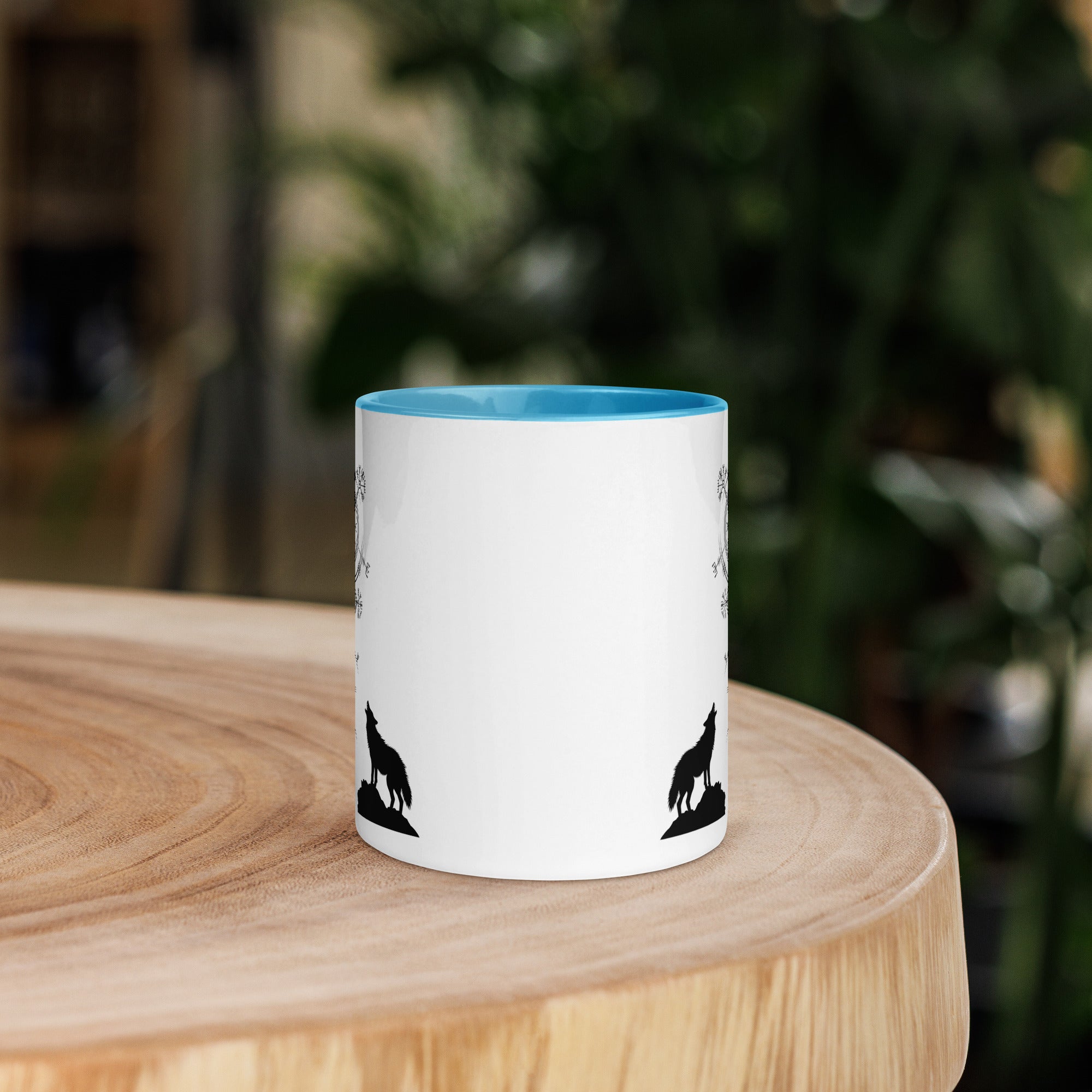 Aegishjalmur Wölfe - Tasse mit farbiger Innenseite