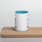 Axt Süchtig - Tasse mit farbiger Innenseite