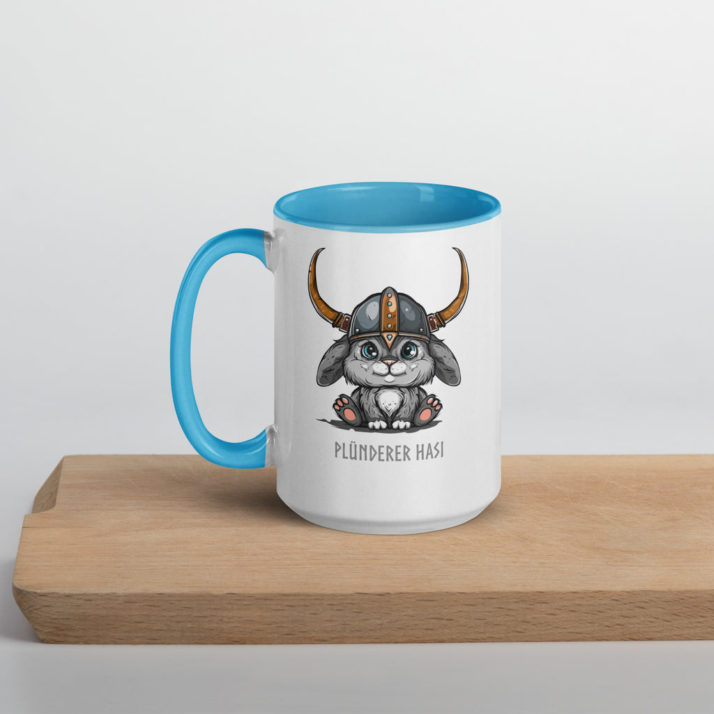 Plünderer Hasi - Tasse mit farbiger Innenseite