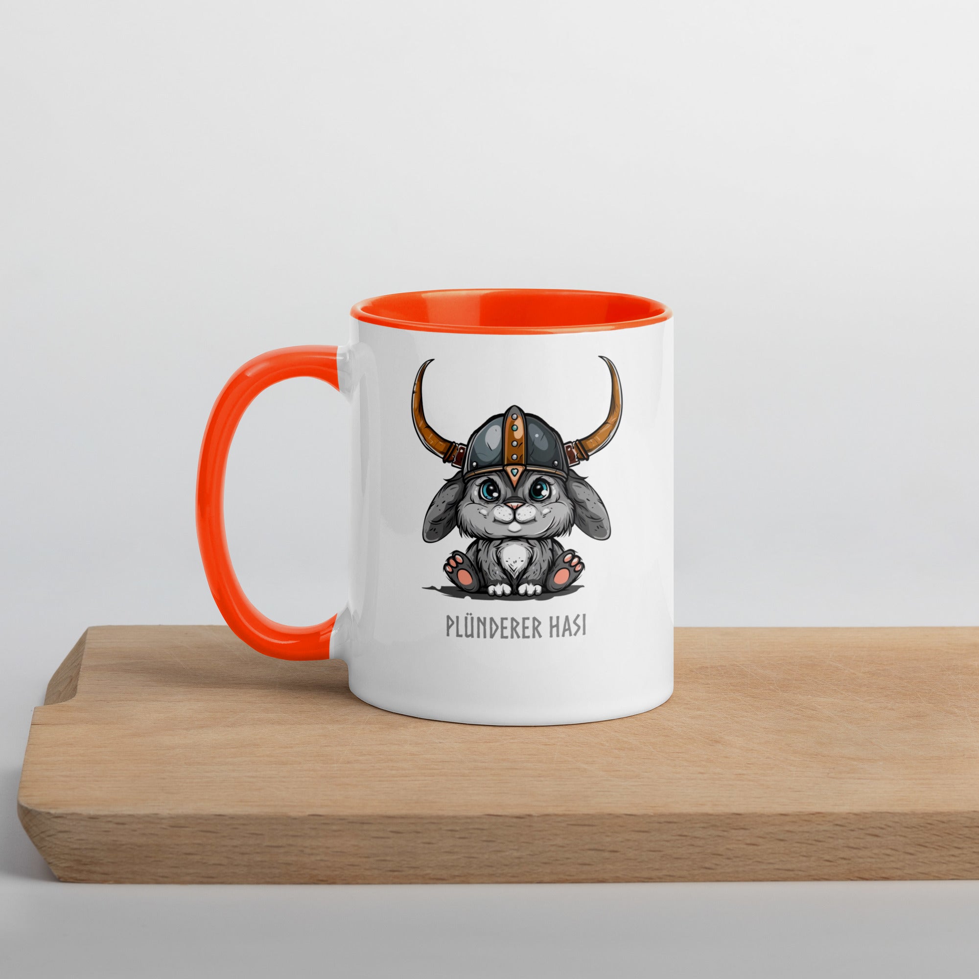 Plünderer Hasi - Tasse mit farbiger Innenseite