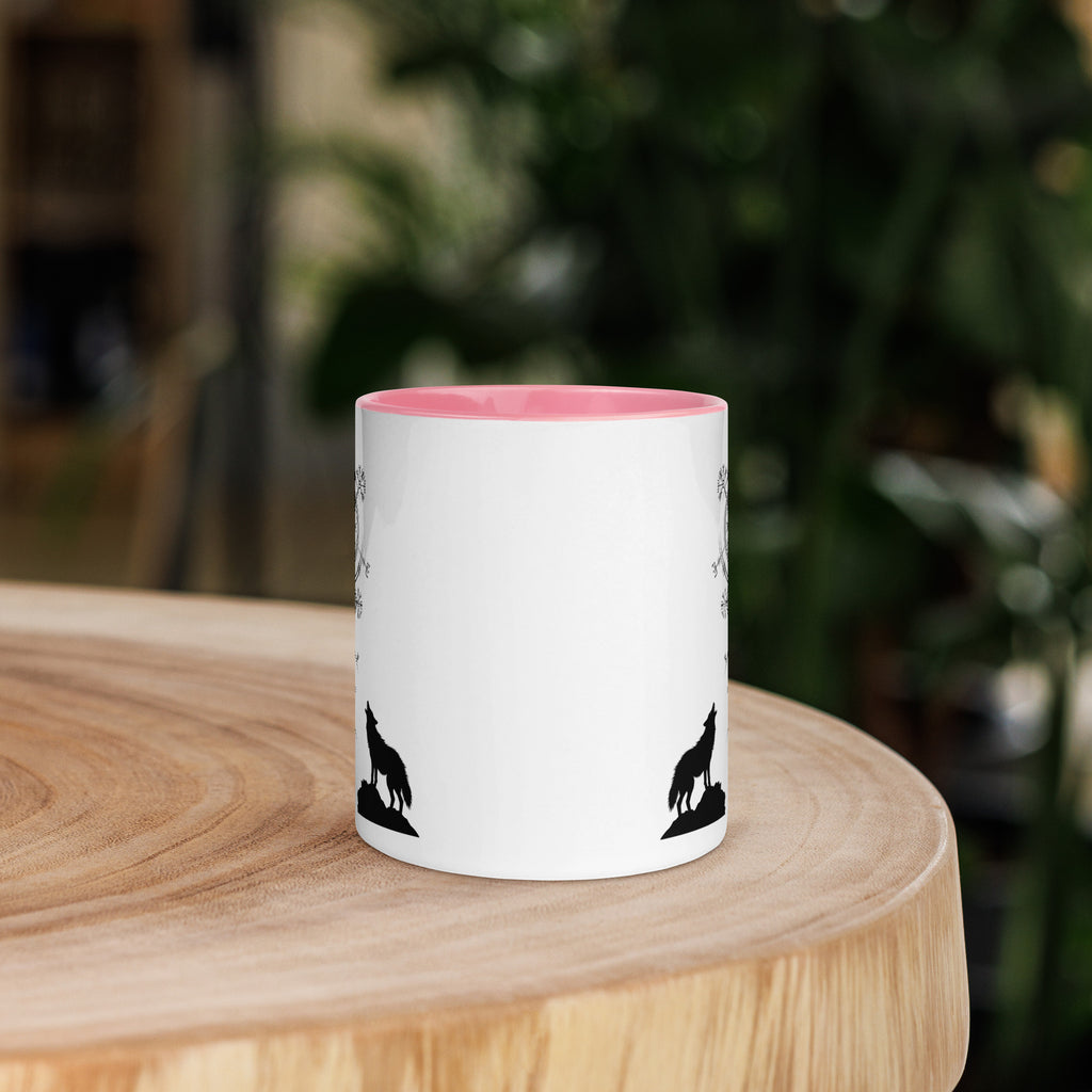 Aegishjalmur Wölfe - Tasse mit farbiger Innenseite