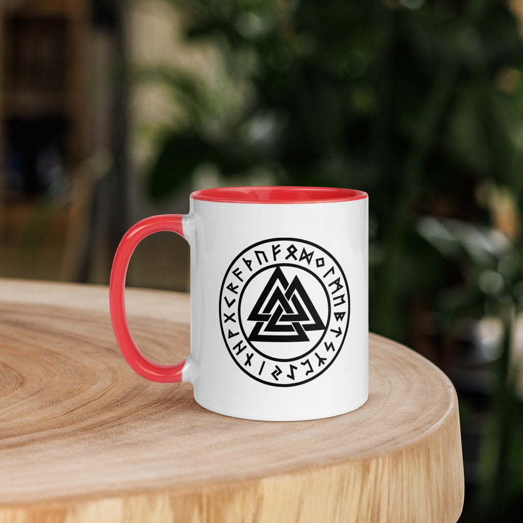 Valknut - Tasse mit farbiger Innenseite