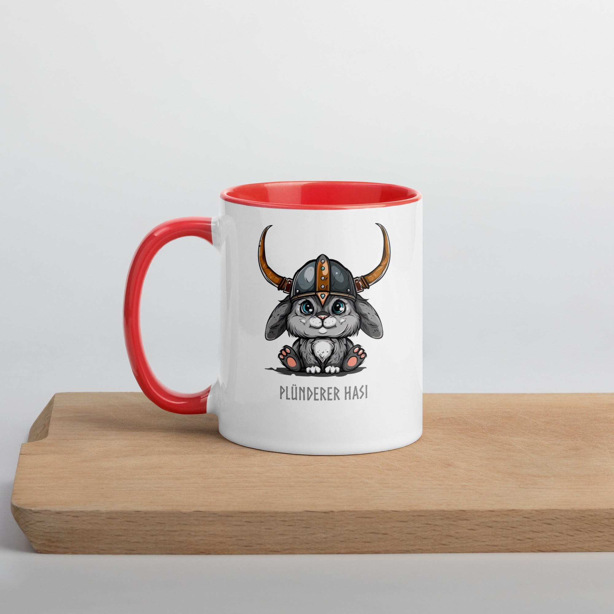 Plünderer Hasi - Tasse mit farbiger Innenseite