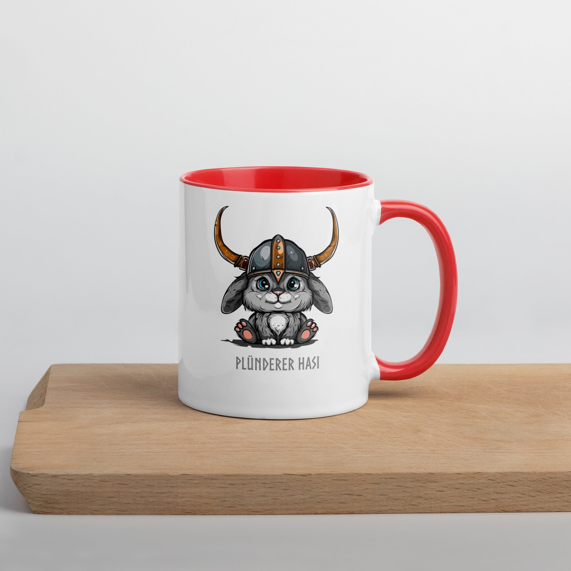 Plünderer Hasi - Tasse mit farbiger Innenseite