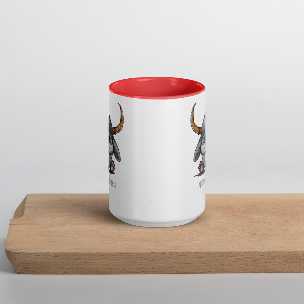 Plünderer Hasi - Tasse mit farbiger Innenseite