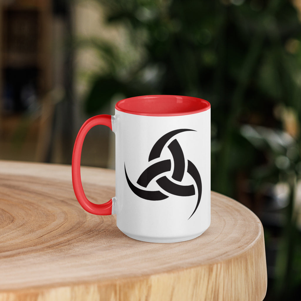 Triskelion Hörner - Tasse mit farbiger Innenseite