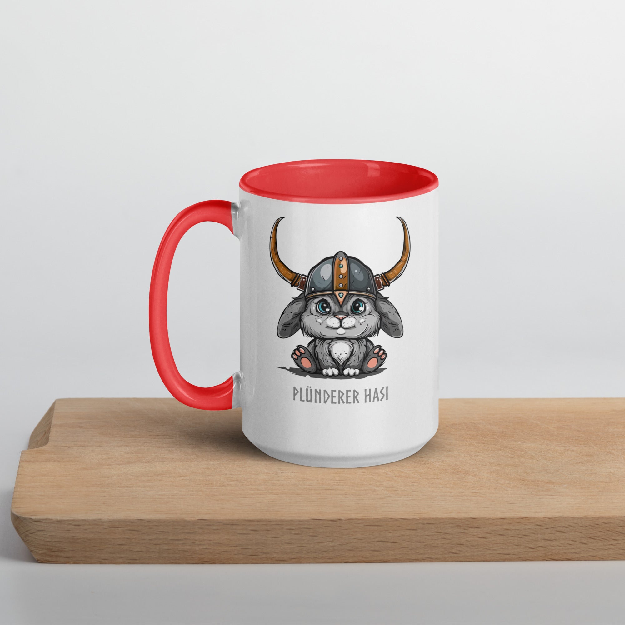 Plünderer Hasi - Tasse mit farbiger Innenseite