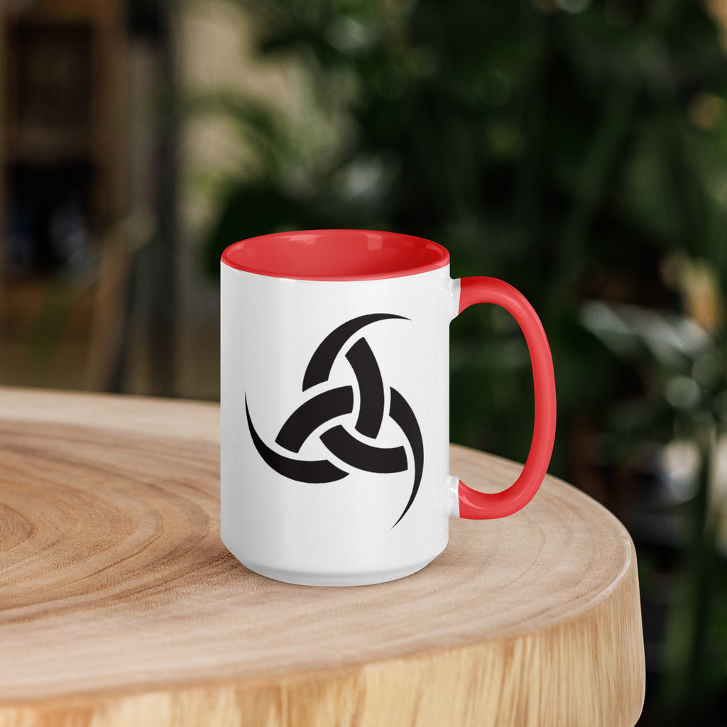 Triskelion Hörner - Tasse mit farbiger Innenseite